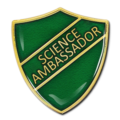 Science Ambassador Shield Badge by School Badges UK