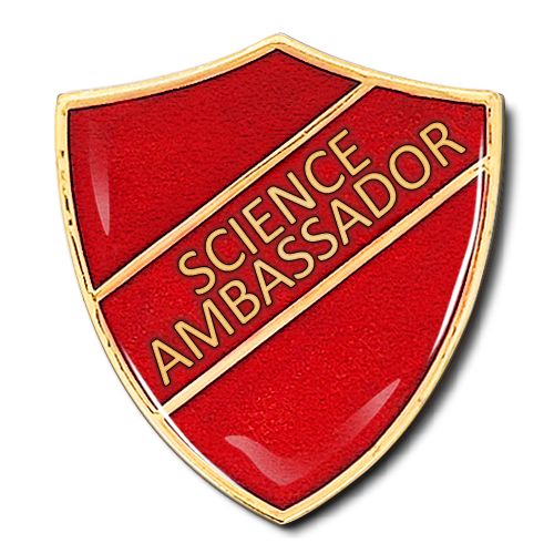 Science Ambassador Shield Badge by School Badges UK