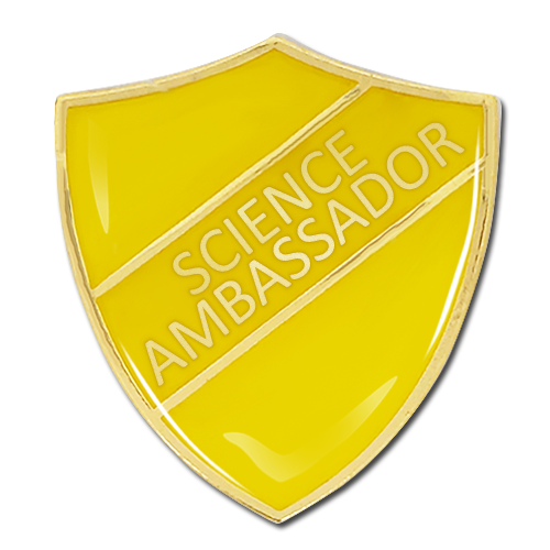 Science Ambassador Shield Badge by School Badges UK