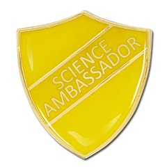 Science Ambassador Shield Badge by School Badges UK