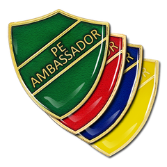 PE Ambassador Shield Badge by School Badges UK