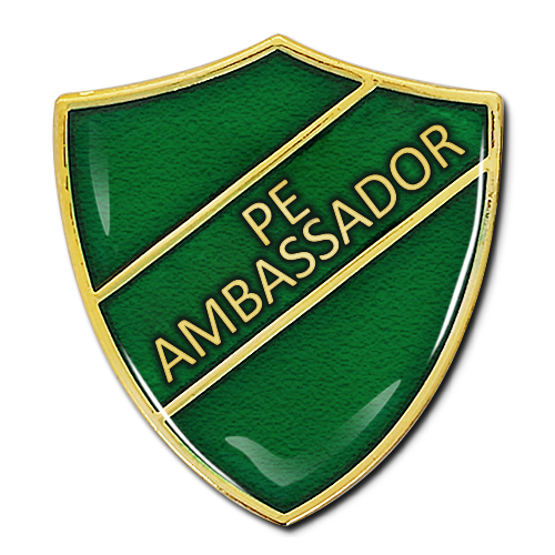 PE Ambassador Shield Badge by School Badges UK