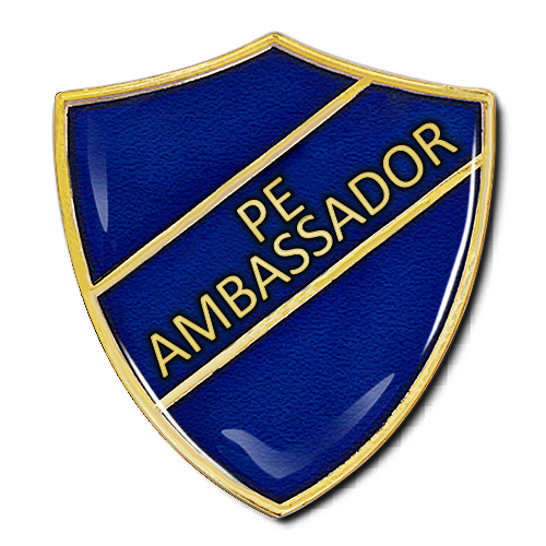 PE Ambassador Shield Badge by School Badges UK