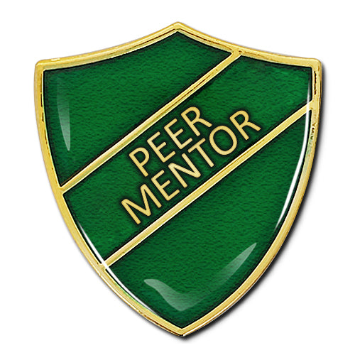 Peer Mentor Shield Badge by School Badges UK