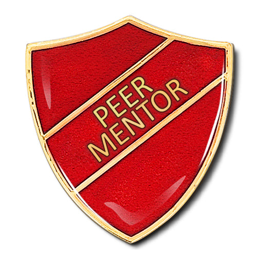 Peer Mentor Shield Badge by School Badges UK