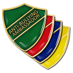 Anti-Bullying Ambassador Shield Badge by School Badges UK