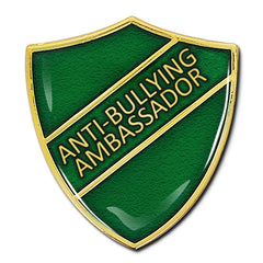 Anti-Bullying Ambassador Shield Badge by School Badges UK