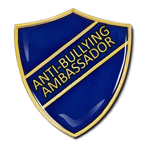 Anti-Bullying Ambassador Shield Badge by School Badges UK