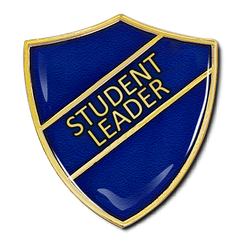 Student Leader Shield Badge by School Badges UK