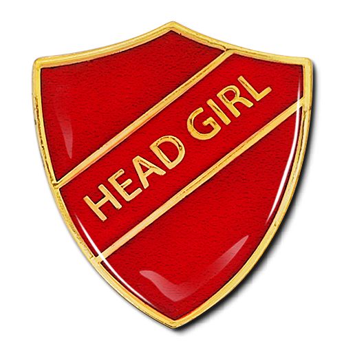 Head Girl Shield Badge by School Badges UK