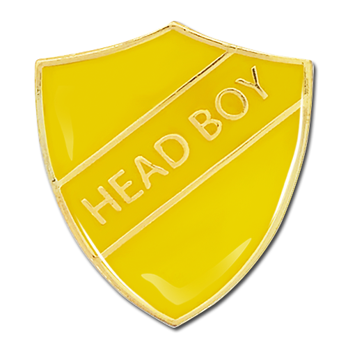 Head Boy Shield Badge by School Badges UK