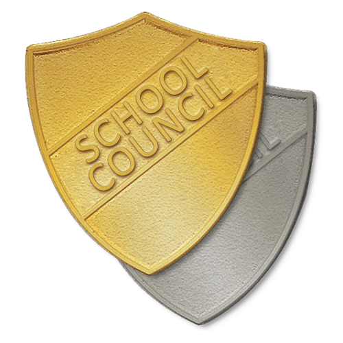 School Council Metal Shield Badge by School Badges UK