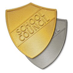 School Council Metal Shield Badge by School Badges UK