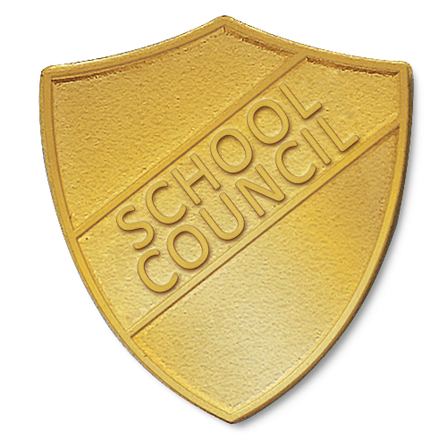 School Council Metal Shield Badge by School Badges UK