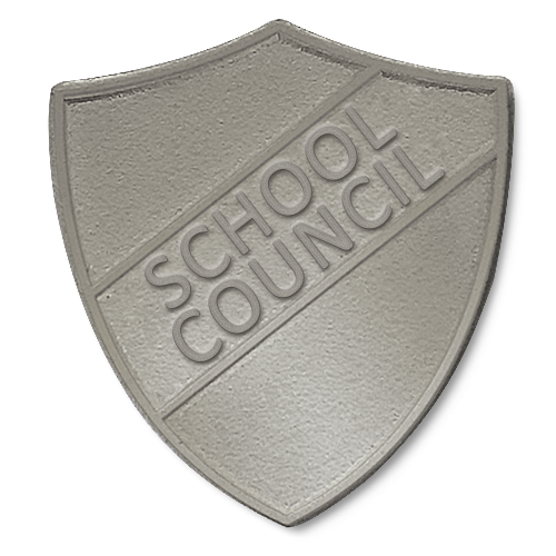 School Council Metal Shield Badge by School Badges UK