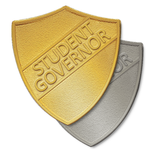 Student Governor Metal Shield Badge by School Badges UK
