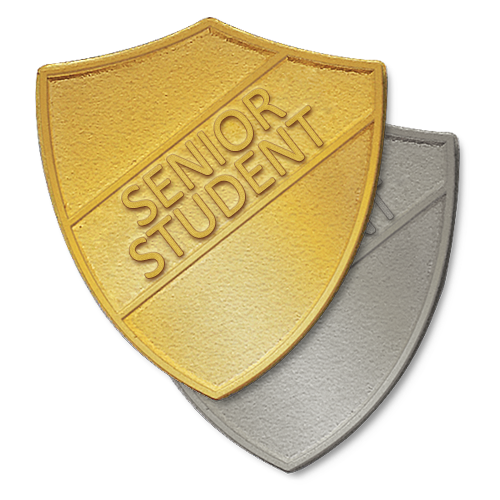 Senior Student Metal Shield Badge by School Badges UK