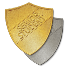 Senior Student Metal Shield Badge by School Badges UK