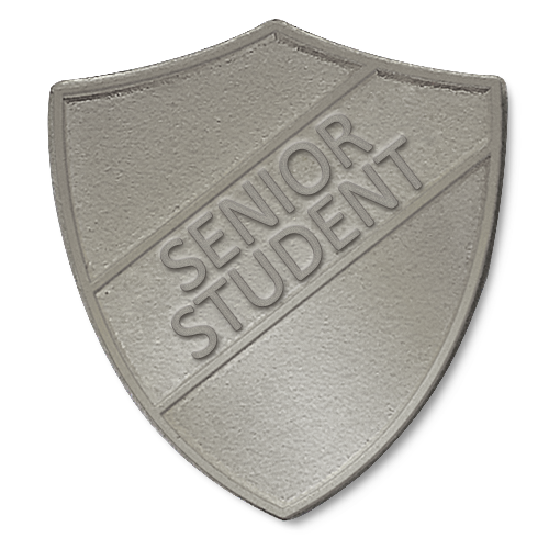 Senior Student Metal Shield Badge by School Badges UK