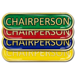 Chairperson Bar Badge by School Badges UK