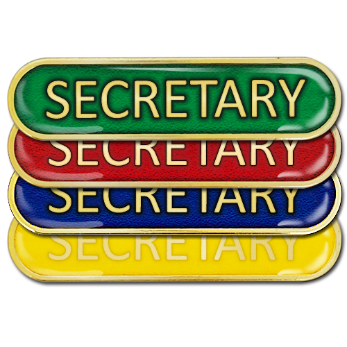 Secretary Bar Badge by School Badges UK