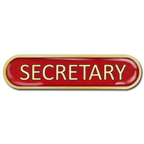 Secretary Bar Badge by School Badges UK