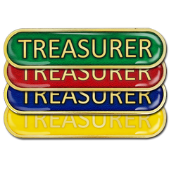 Treasurer Bar Badge by School Badges UK