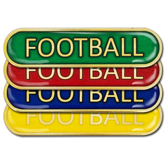 Football Bar Badge by School Badges UK