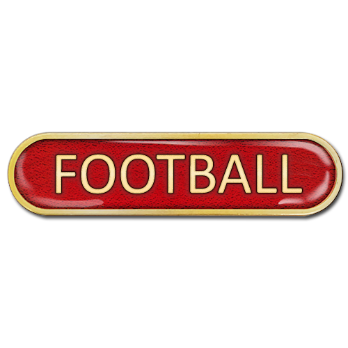 Football Bar Badge by School Badges UK