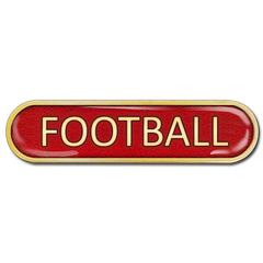 Football Bar Badge by School Badges UK