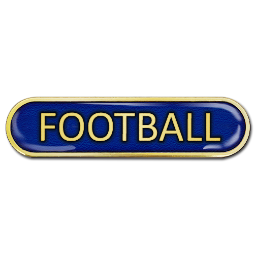 Football Bar Badge by School Badges UK