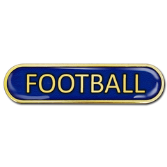 Football Bar Badge by School Badges UK