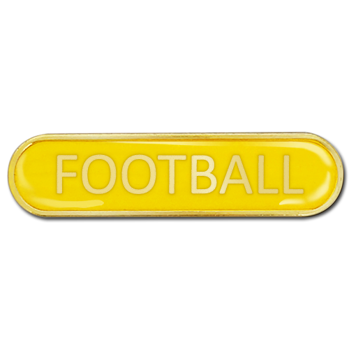 Football Bar Badge by School Badges UK