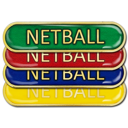 Netball Bar Badge by School Badges UK