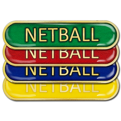 Netball Bar Badge by School Badges UK