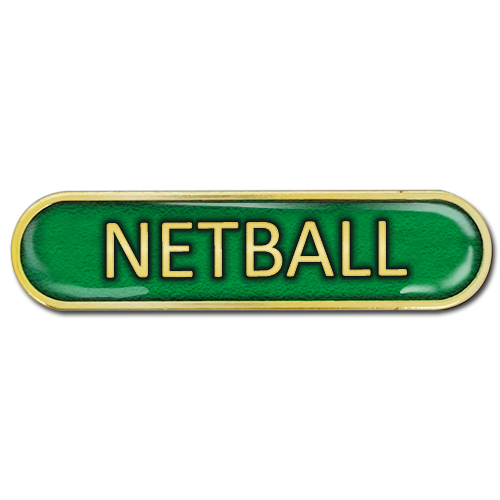 Netball Bar Badge by School Badges UK