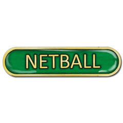 Netball Bar Badge by School Badges UK