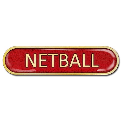 Netball Bar Badge by School Badges UK