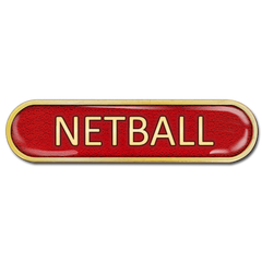 Netball Bar Badge by School Badges UK