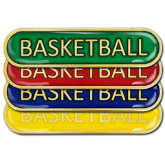 Basketball Bar Badge by School Badges UK