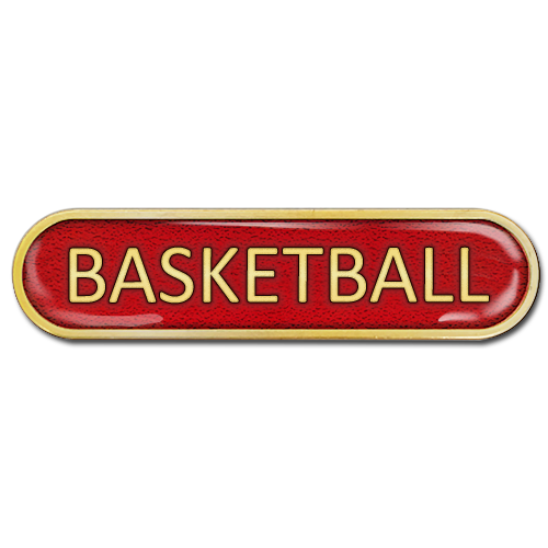 Basketball Bar Badge by School Badges UK