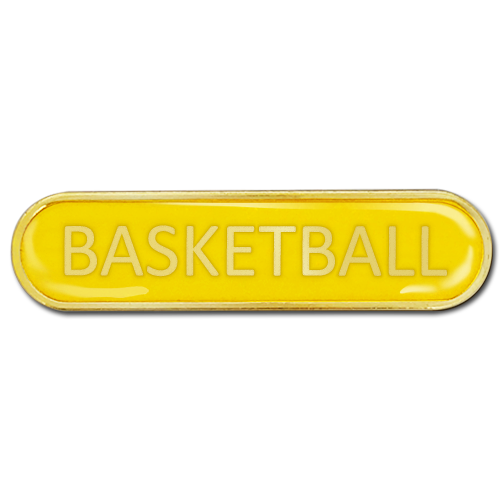 Basketball Bar Badge by School Badges UK