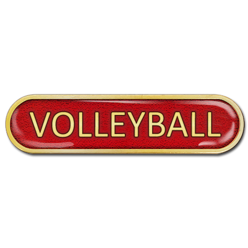 Volleyball Bar Badge by School Badges UK