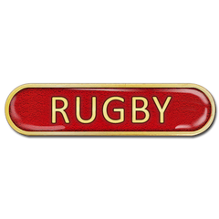 Rugby Bar Badge by School Badges UK