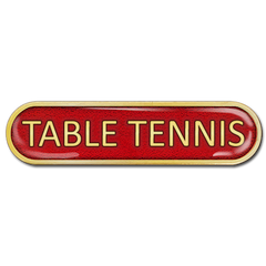 Table Tennis Bar Badge by School Badges UK