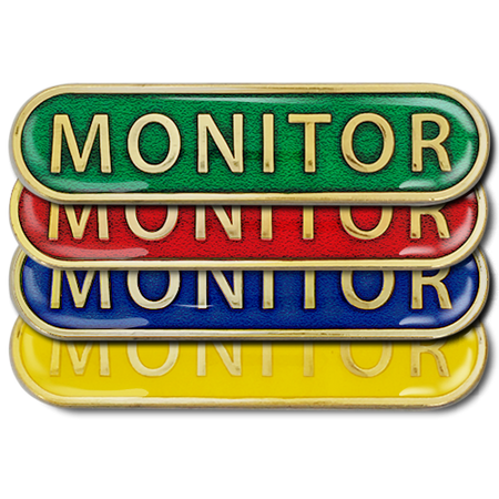 Computer Monitor Badge Monitor Bar Badge by School Badges UK