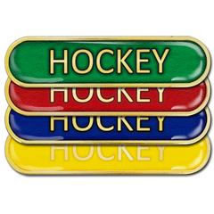 Hockey Bar Badge by School Badges UK