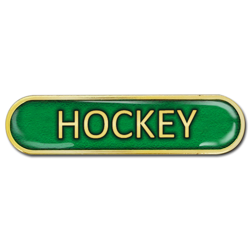 Hockey Bar Badge by School Badges UK