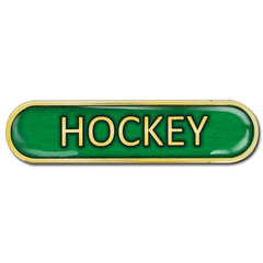 Hockey Bar Badge by School Badges UK