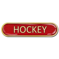 Hockey Bar Badge by School Badges UK